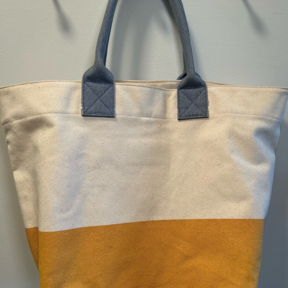 Barbour Canvas Tote Bag - Red and Yellow - Picture 4 of 11